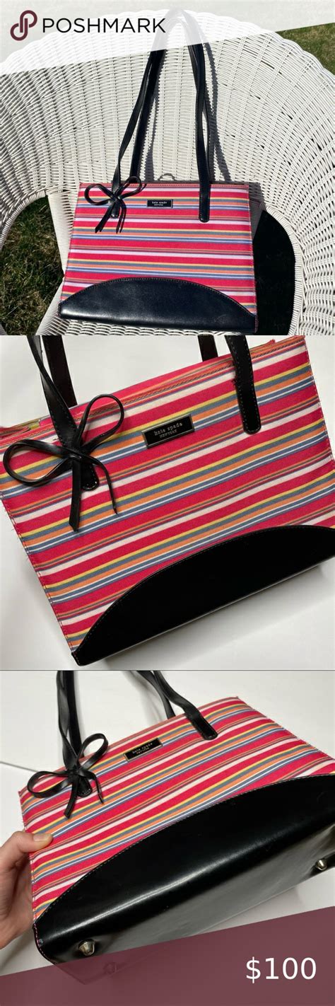 vintage kate spade striped purse.